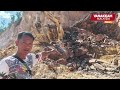 Massive rockfall at Ipoh quarry leaves excavator operator critically injured