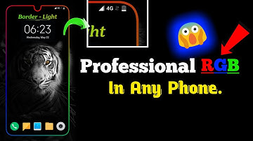 Round Light Rgb | How To Set Border Light In Phone | Enable Led Notification Light | carryminati