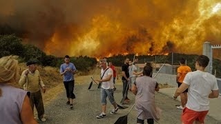El primer gran incendio forestal del verano en Galicia arrasa 3.000 hectáreas