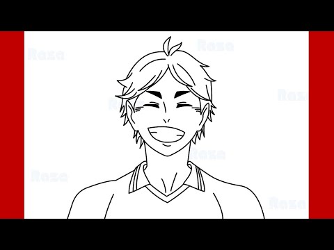 How to Draw Koushi Sugawara from Haikyuu!! printable step by step drawing  sheet :…