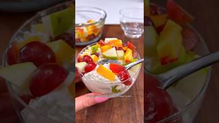 Cottage Cheese Fruit Cocktail | A Refreshing & Healthy Snack Idea ✨