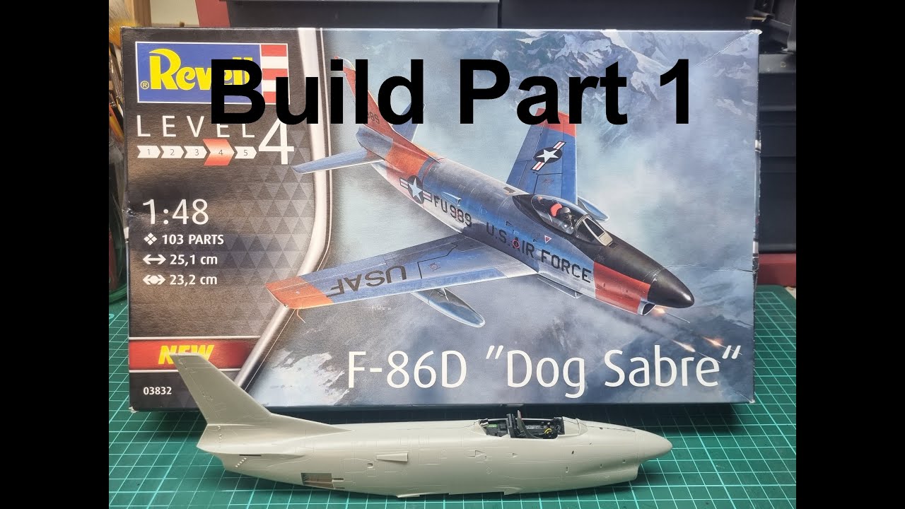 Maquette REVELL F-86D Dog Sabre 1/24 – Avec Peinture, à Assembler, Neuf
