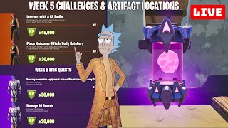 STREAMED: WEEK 5 CHALLENGES + ALIEN ARTIFACTSLets fight those Aliens! [Fortnite Season 7]