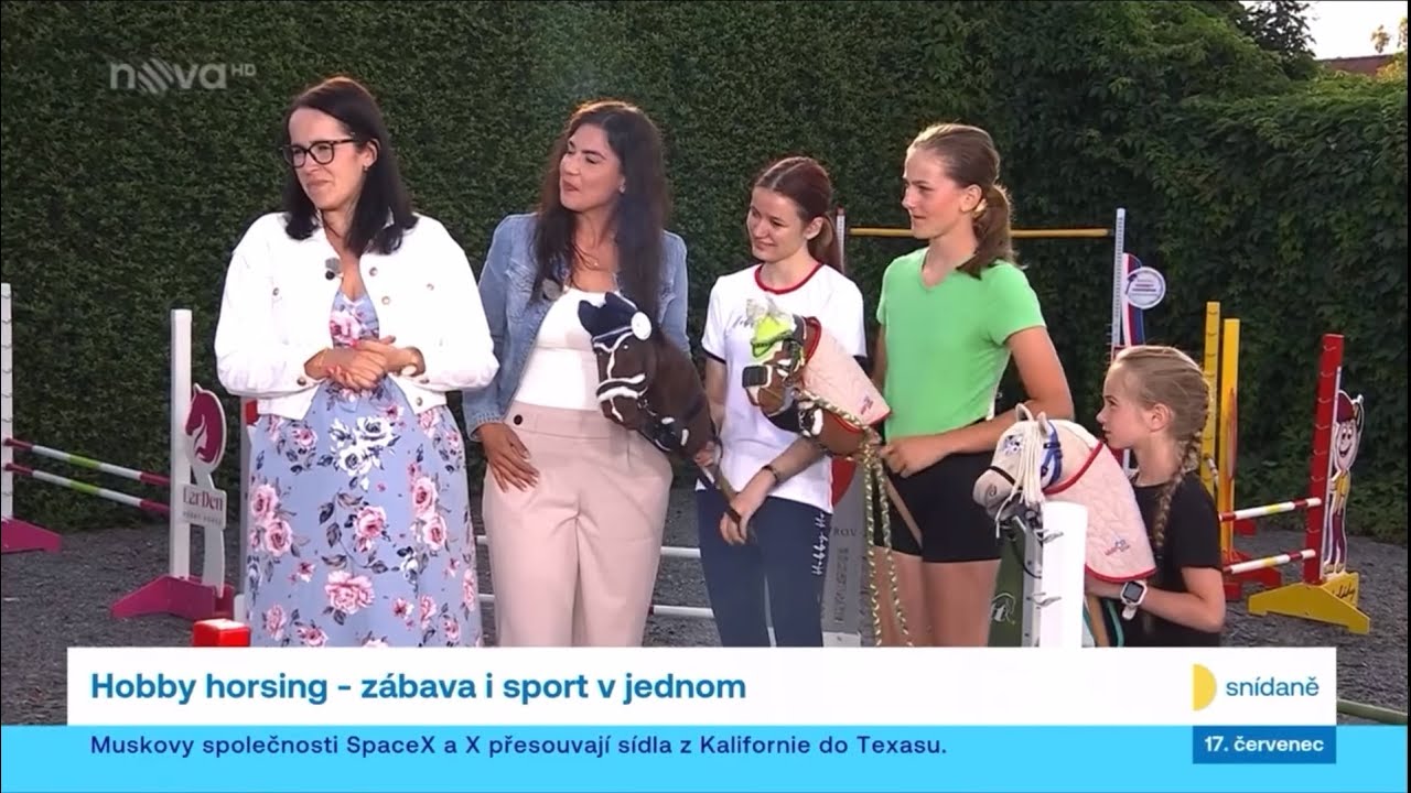 Česká Hobby Horsing Asociace ve Snídani s Novou 17. 7. 2024