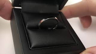 Download Lagu LFWQ121WH 2mm Wedding Ring Flat Court 18k White Gold, Heavy MP3