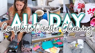 NEW COMPLETE DISASTER CLEAN WITH ME | ALL DAY CLEANING MOTIVATION 2021 | REAL LIFE CLEAN UP WITH ME