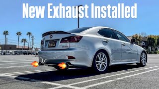 The IS350 FINALLY Gets An Exhaust!!! (F-Sport Exhaust)