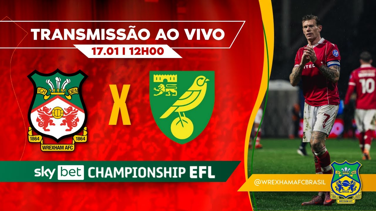 🎥 WREXHAM X NORWICH AO VIVO 🔥 JOGO GRANDE NA CHAMPIONSHIP 2025/26 | LIVE COM NARRAÇÃO