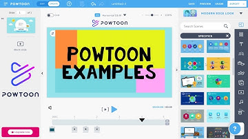 Powtoon Examples - Adding A Ready Made Powtoon Scene - Animation Video Tutorial