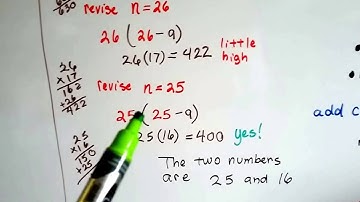 Algebra I #1.10, Strategy - Try, test, revise