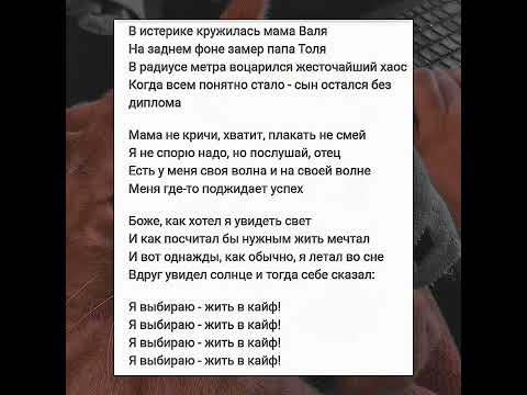 Жить в кайф – Макс Корж, текст и speed up.