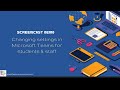 Change Microsoft Teams Settings