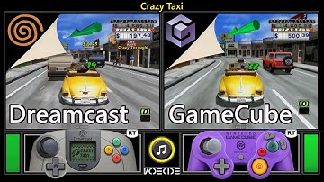 Crazy Taxi (Dreamcast vs GameCube) Real Hardware Comparison