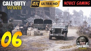 Call Of Duty - WWII - Mission 6 - Collateral Damage - 4k 60fps Ultra Full Walkthrough Gameplay
