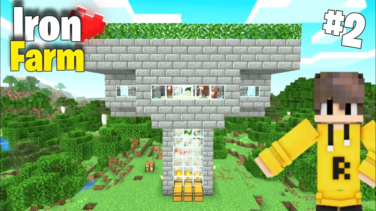 I build iron farm ❤️ || Minecraft Survival series episode 2 || Gameplay 