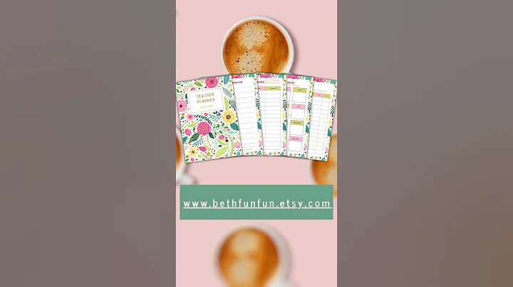 Printable Fillable 2024-2025 Green Pink Floral Teacher Planner Calendar Checklist for Homeschooling