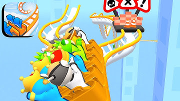 Runner Coaster ​- All Levels Gameplay Android,ios (Levels 192-193)