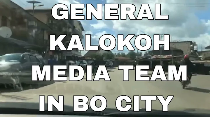 Bo City, Sierra Leone . Reporter General Kaloko.