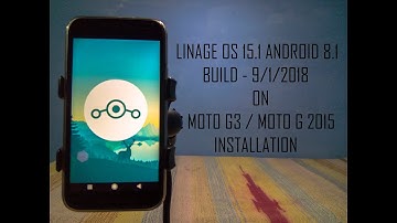 motorola moto g3 Linage os 15.1 android 8.1 rom installation