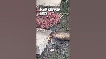 Thumbnail of begini kalau bakar sate makai kayu bakar#shorts#youtubeshorts