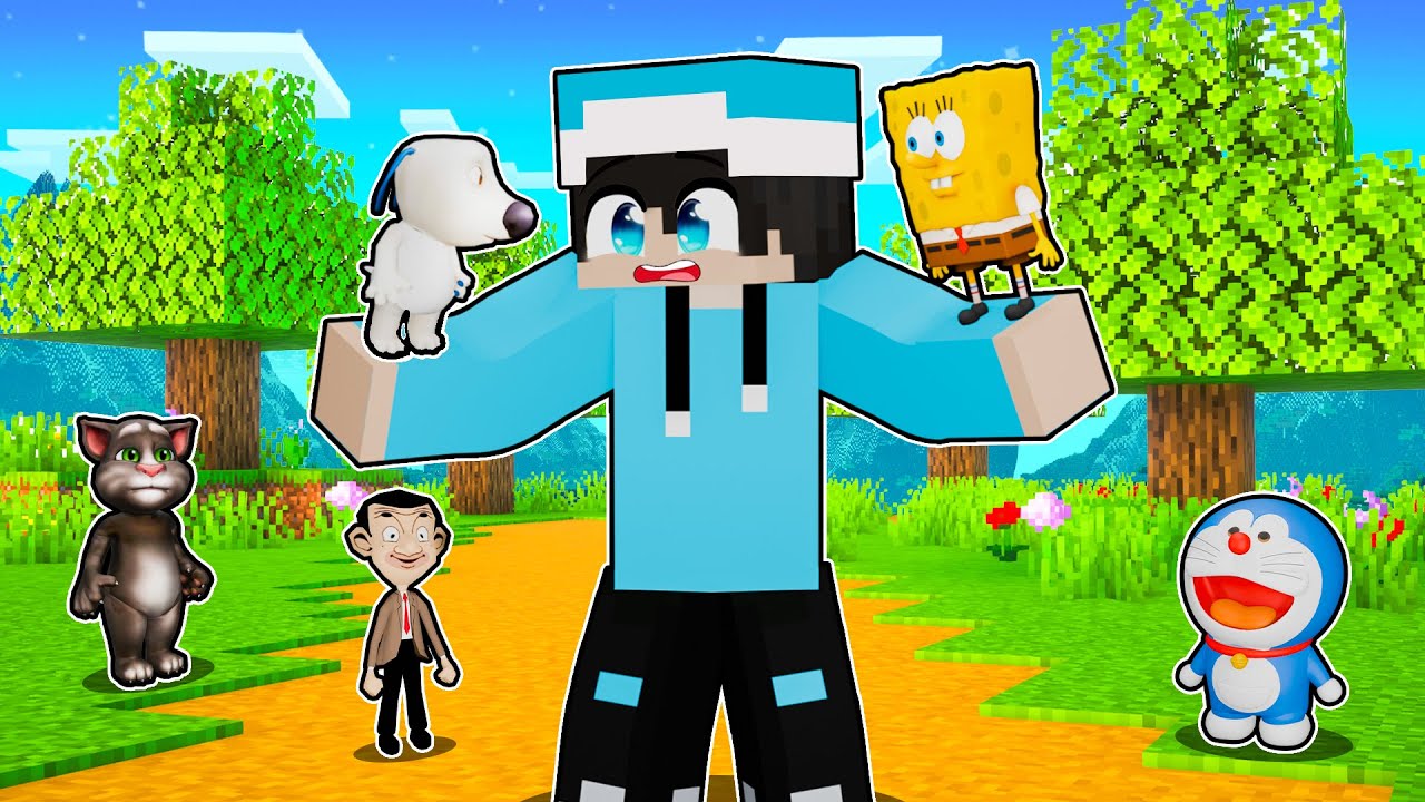 ماين كرافت لكن كل اصدقائي صارو صغار !!؟ 😂💥