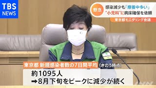 東京都モニタリング会議、感染者“減”も「療養中の患者多い」