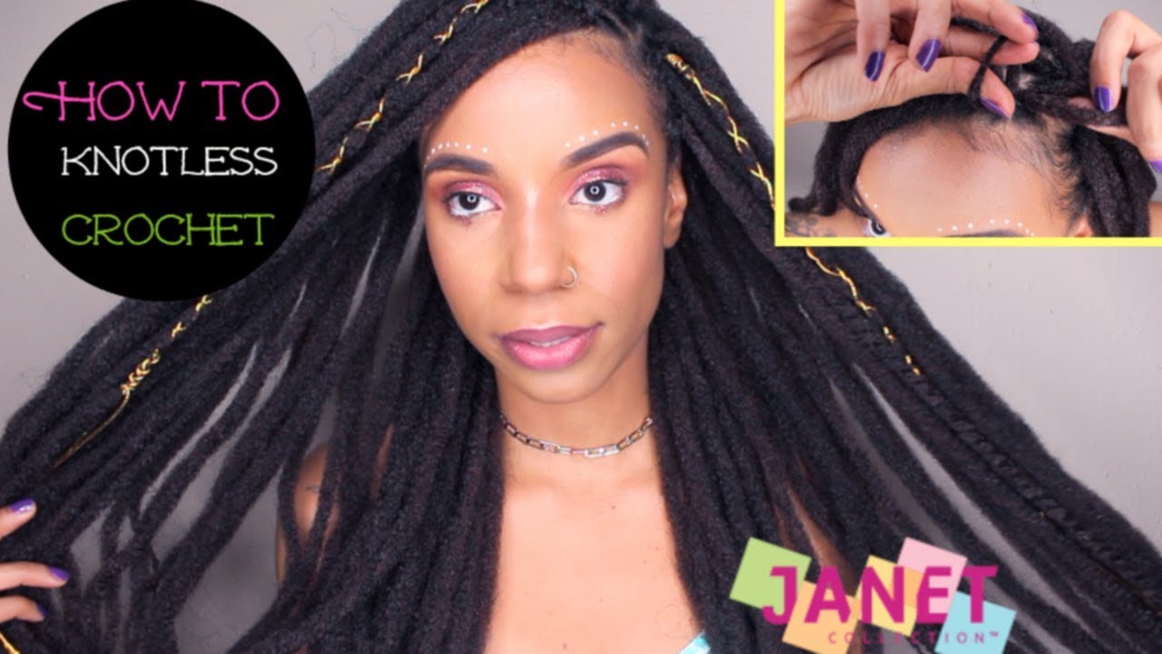 Janet Collection| "AfroPunk Locs"  How -To Knotless Crotchet & Hair Review