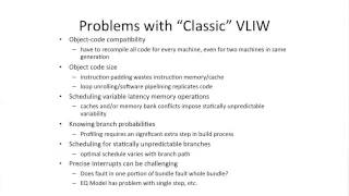 L8S4 Classic VLIW Challenges