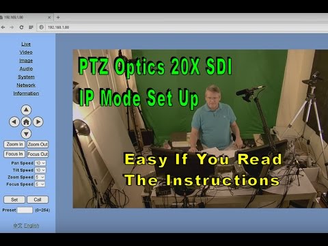 Setting Up PTZ Optics Camera over IP. Easy, Right? PTZ Optics 12X HD SDI - YouTube