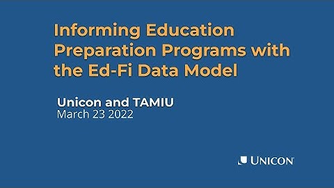 Informing Education Preparation Programs with the Ed-Fi Data Model - EPDM Starter Kit
