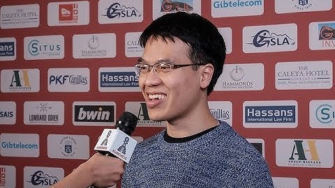 Round 1 Gibraltar Chess post-game interview with Le Quang Liem