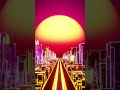 🌆 Neon City Loop | 4K Ambient Visual #focusbackground #animation #sunset #4kbackground #study