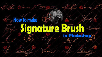 how to make signature brush in photoshop