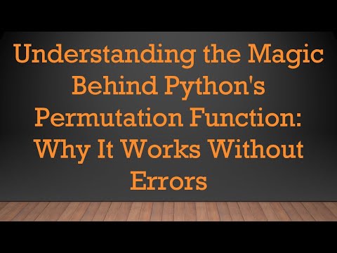 Understanding the Magic