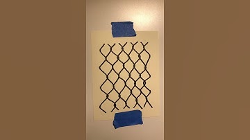 How to draw a Chain Link Fence! EASY!!