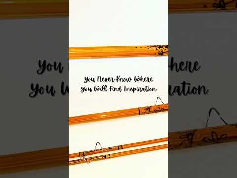 You never know where inspiration will strike… sometimes it ends up engraved into a bamboo fly rod.