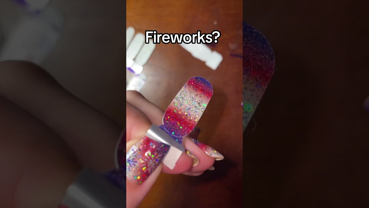 Who likes fireworks? These leave very soon! #diy #nails