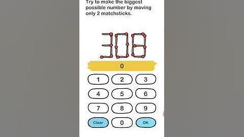 Brain Out Level 165 Try to make the biggest possible number by moving only 2 matchsticks. #SUBSCRIBE