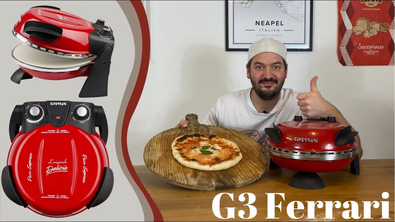 Indoor Pizzaofen G10032 NAPOLETANA schwarz, G3Ferrari 