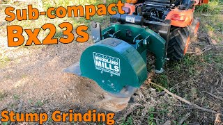 BX23s Stump Grinding WG24 Woodland Mills