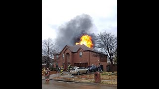 WYLIE Quint 141 RESPONDS TO A HOUSE FIRE