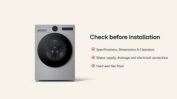 LG Washing Machine : Installation Guide - Front  Load