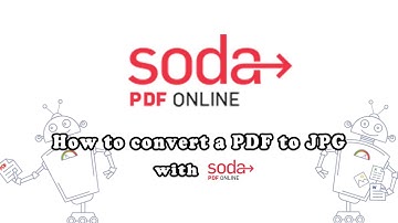 How to convert a PDF to JPG with Soda PDF Online