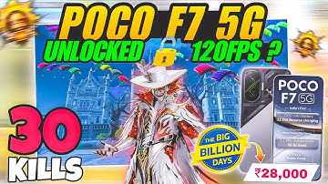 🔥Poco F7 BGMI Update 4.0 ( Super Smooth Graphics ) Test with Fps Meter
