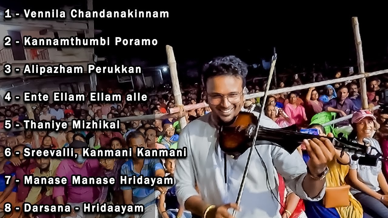 Top 8 heart touching Violin Malayalam, Tamil, Telugu song Fusion