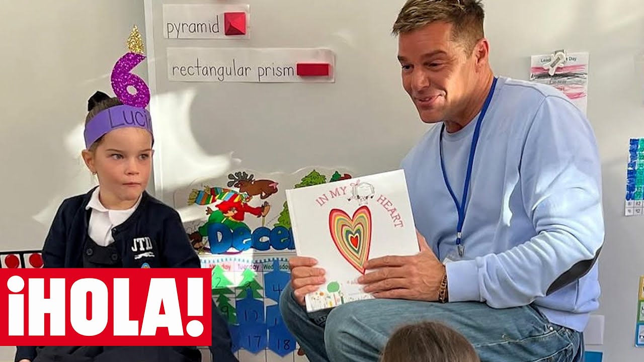 La sorpresa de Ricky Martin a su hija, de 6 años, y a sus compañeros al visitar su clase