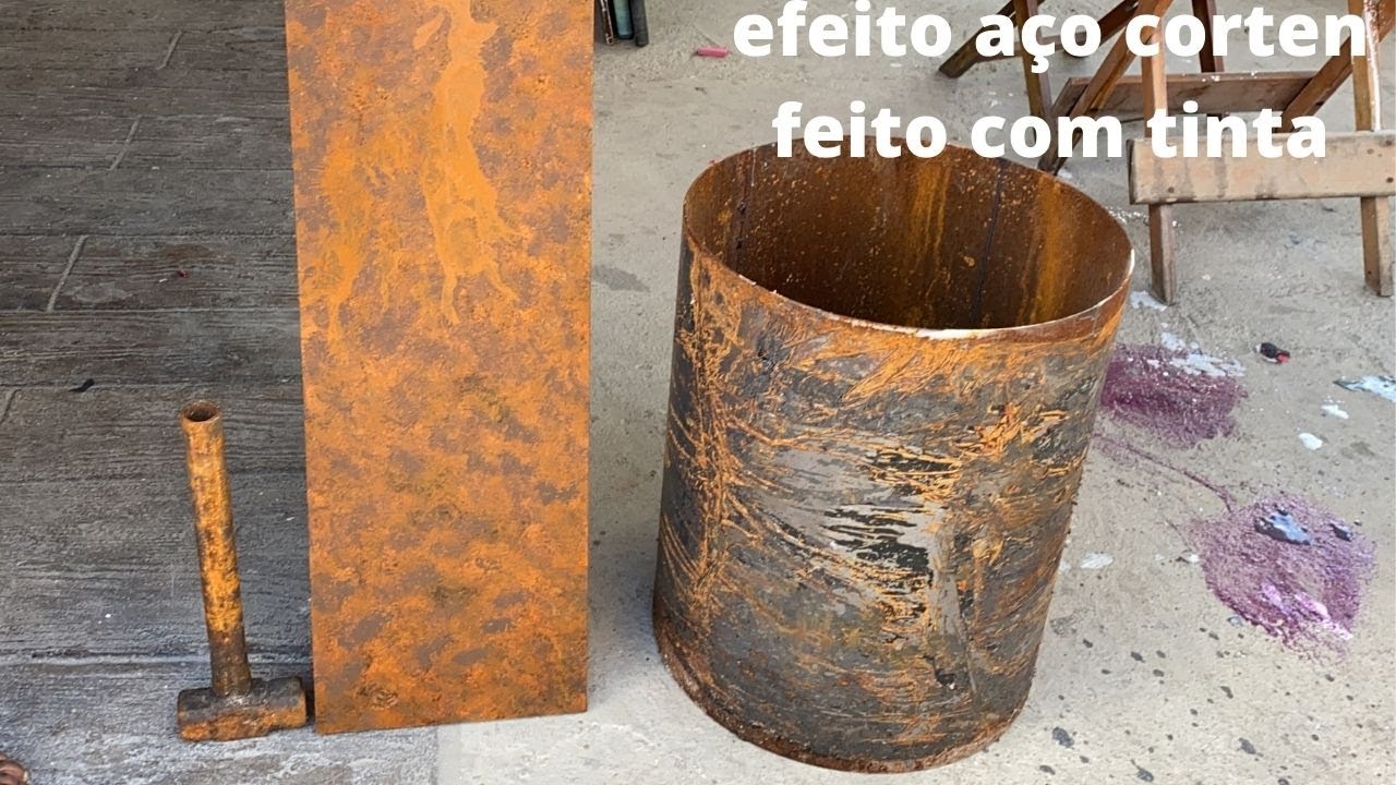 efeito aço corten feito mais fácil do mundo