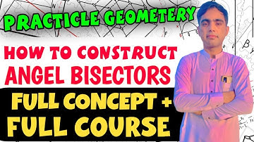 Angle bisectors of triangle are concurrent |practical geometry lecture 3