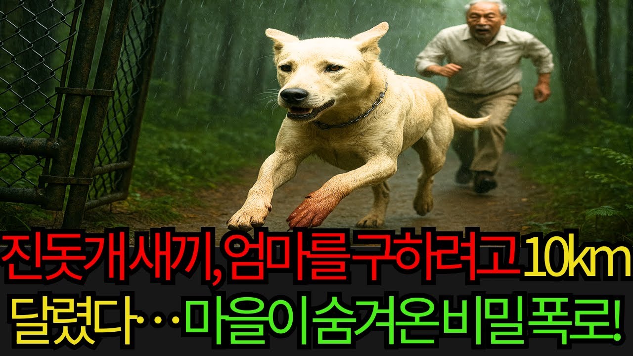 진돗개 새끼, 엄마를 구하려고 10km 달렸다… 마을이 숨겨온 비밀 폭로! | 감동사연 | 오디오북
