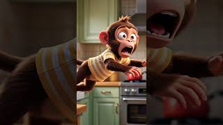 🐒🐱 Monkey vs Cat Prank War #shorts #shirtsfeed #cat